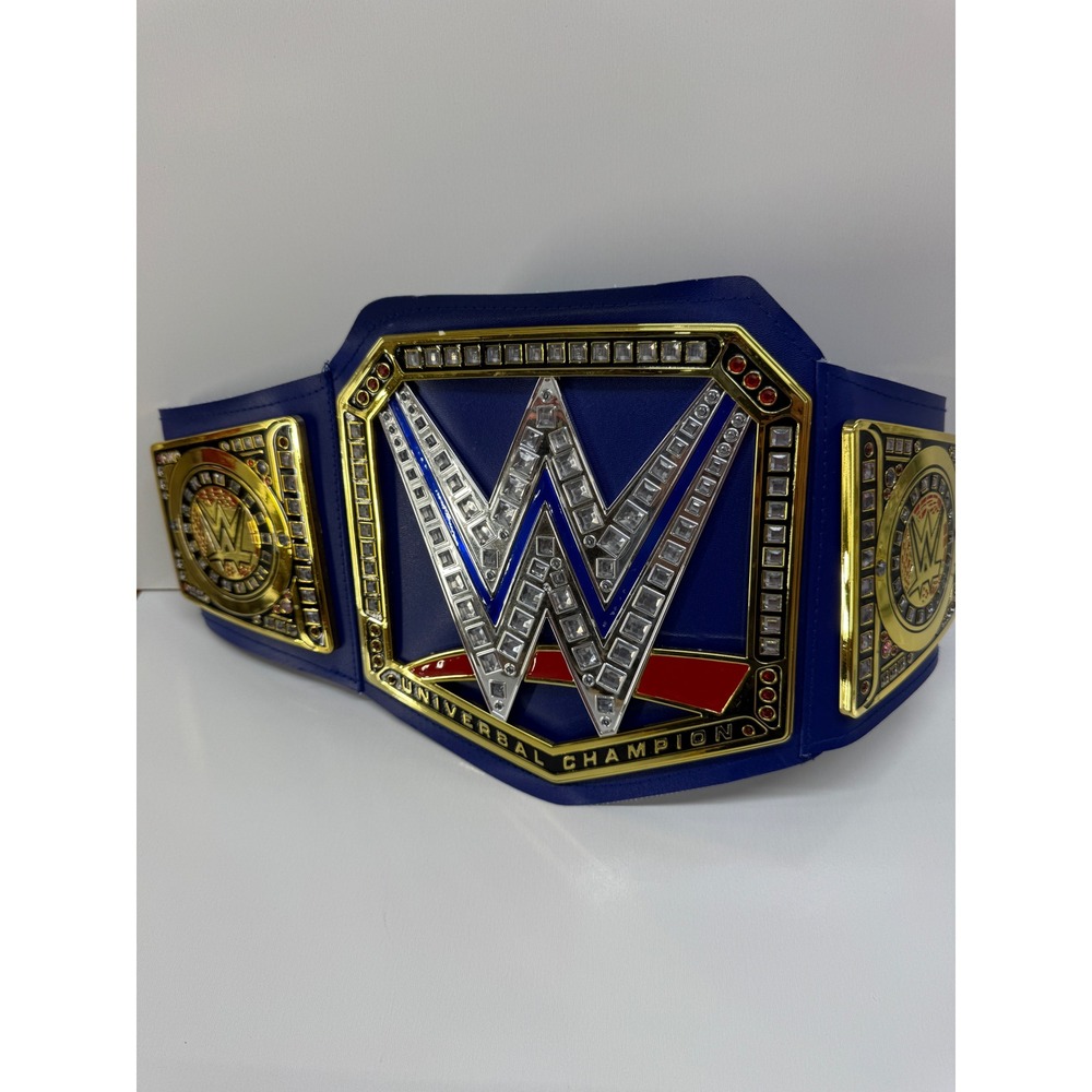 WWE Universal Championship Replica Belt Blue Strap Gold Tone M07533275